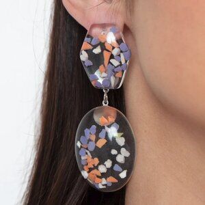 Paparazzi Jewelry Accessories - Flaky Fashion - Orange Earrings - Vintage
